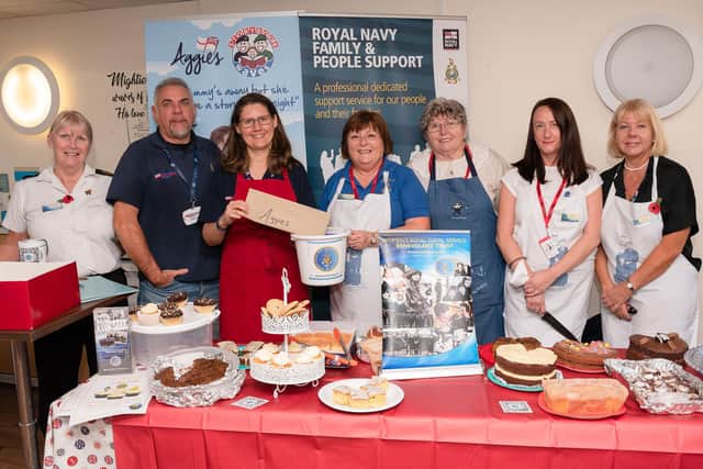 The Wrens Benevolent Trust received a cheque from the chaplaincy. “Aggies” raised the money during their bacon buttie mornings.