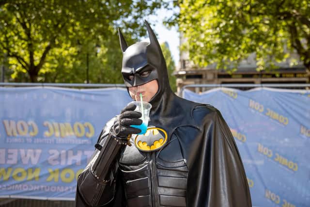 Even Batman needs a slush puppy to cool down!
Photos by Alex Shute