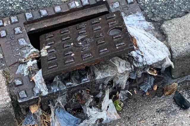Residents of Salisbury Road in Cosham are calling for urgent action after flooding has hit their street. Picture: Lucy Heard