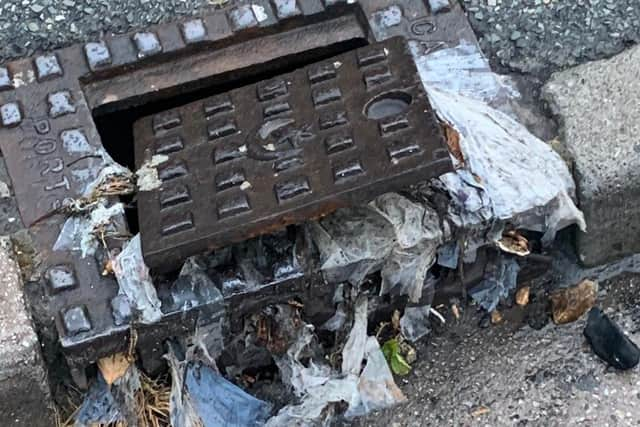 Residents of Salisbury Road in Cosham are calling for urgent action after flooding has hit their street. Picture: Lucy Heard