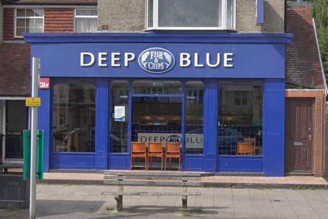 Deep blue in Havant.