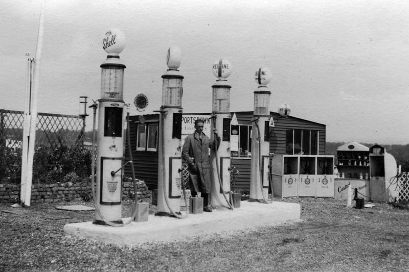 The garage on the top of Portsdown Hill in the 1920's or 1930's. Picture: Paul Costen collection