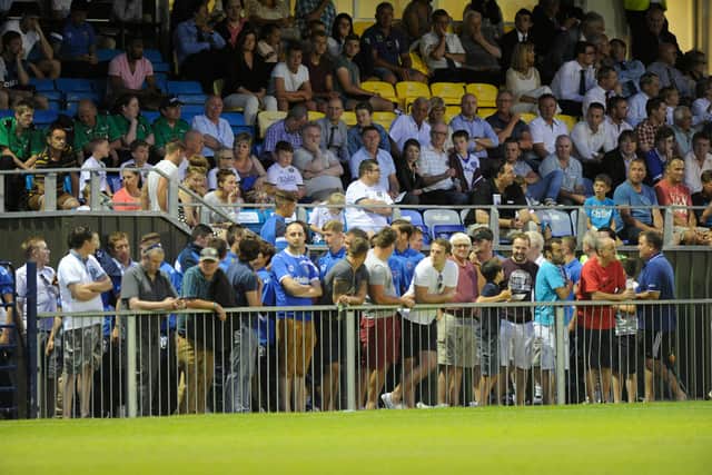 Waterlooville merged with Havant in 1998, with Havant & Waterlooville playing at Westleigh Park.