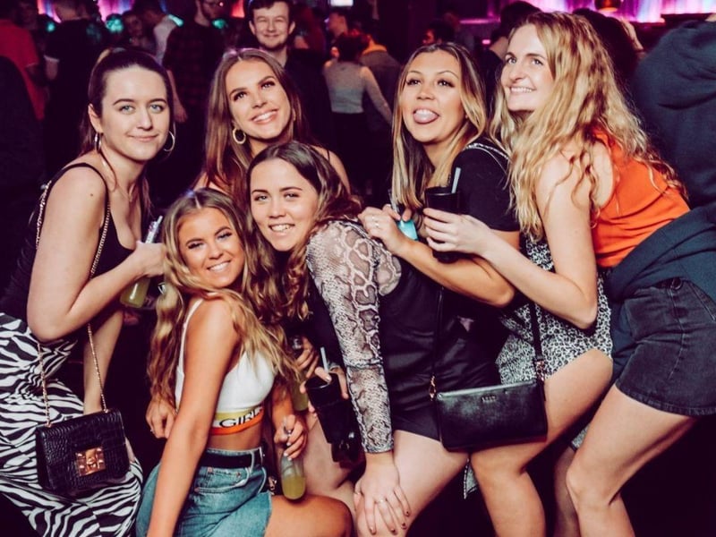 Clubbers in Pryzm in 2020.