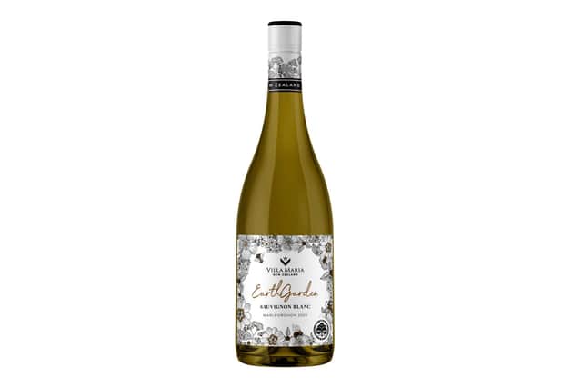 Villa Maria EarthGarden Sauvignon Blanc BioGro back label