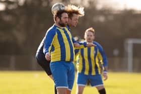 ACFC (yellow & blue) v Havant Town. Picture: Keith Woodland