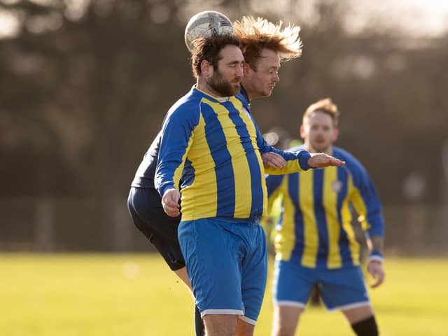 ACFC (yellow & blue) v Havant Town. Picture: Keith Woodland