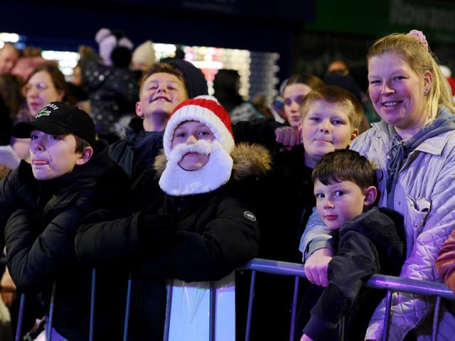 Christmas lights in High Street, Cosham, were switched on during the evening of Friday, November 22, 2024.Picture: Sarah Standing (221124-8968)