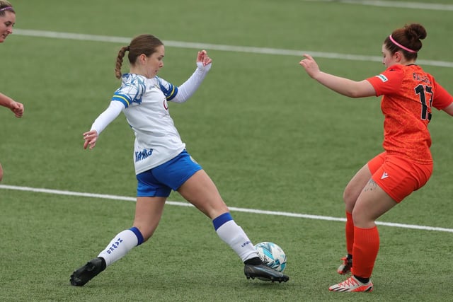 Hawks' Millie McNamara on the ball. Picture: Dave Haines