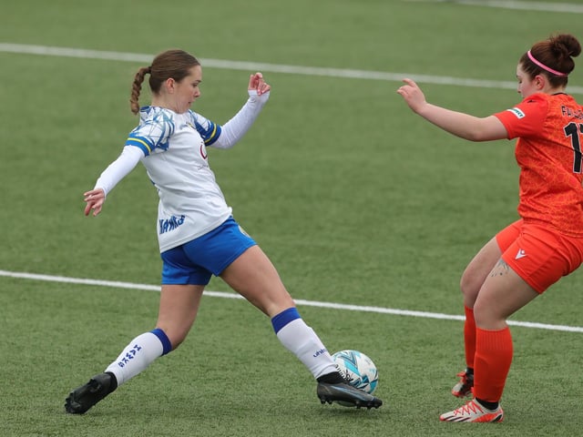 Hawks' Millie McNamara on the ball. Picture: Dave Haines