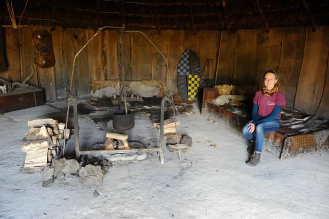 Butser Ancient Farm in Chalton are celebrating their 50th anniversary.
Pictured is: Rachel Bingham, creative developer.
Picture: Sarah Standing (260422-2563)
