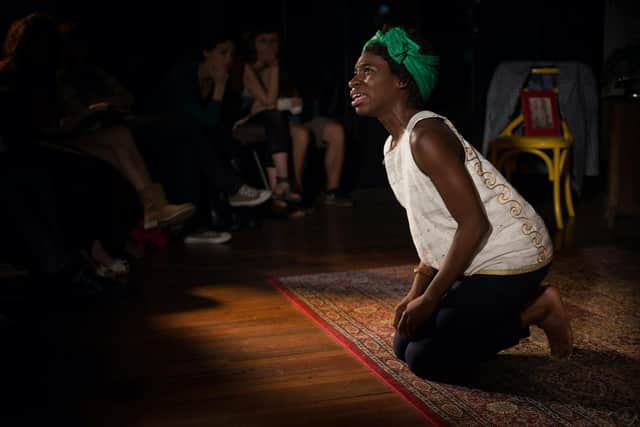 Black is The Color of My Voice by and starring Apphia Campbell is at New Theatre Royal as part of PortsFest on July 3, 2022. Picture by Joshua Michael Tintner