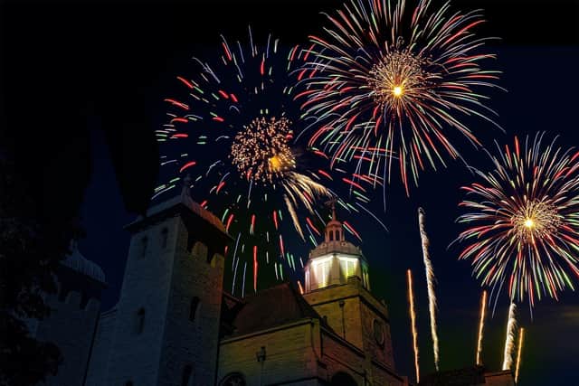 The fireworks display will be a short one - make sure you don't miss it!