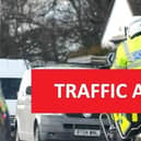 Emergency services were at the scene following the collision at around 7am