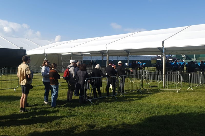 Early morning scenes down at Southsea Common as people start turning out for D-Day 80 events. Picture: Habibur Rahman