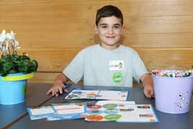 Ethan Firth, ambassador for Dobbies' Little Seedlings Club 