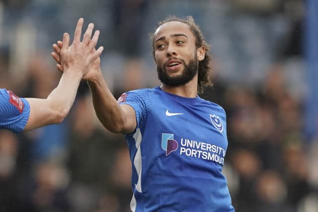 Pompey winger Marcus Harness