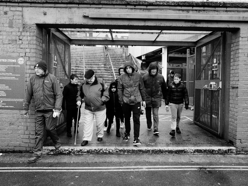 Photograph taken by Pompey fan Pete Blackman, who passed away last week.