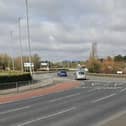 The crash where three people were injured took place near the Portsbridge Roundabout.