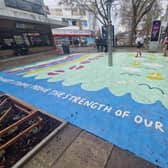 Changes include new seating, more planting, play equipment for children, new cycle stands, and a pavement graphic by local artist, Angela Chick following a successful competition run in conjunction with the council’s Safer Streets team.