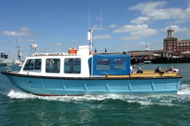 The Gosport night ferry service, the Faithful Servant. Credit: Dave Faithfull.