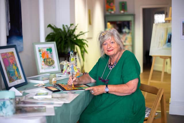 Freya Perry in her studio on Tuesday 29th August 2023. Picture: Habibur Rahman