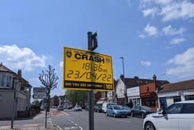 Sign on London Road. Picture: Emily Turner