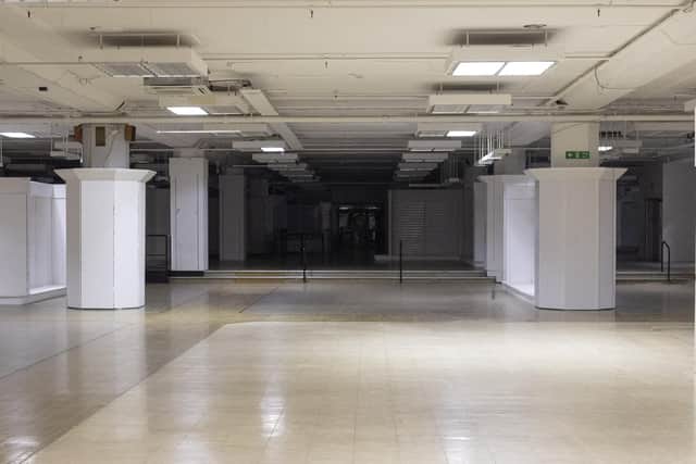 How the former Debenhams in Palmerston Road in Southsea looks on the inside