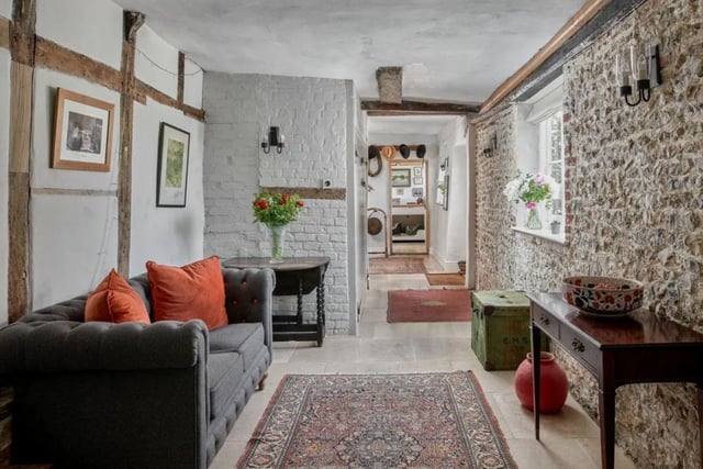 The listing says: "A stunning Grade II* country house with a fabulous contemporary feel, set in an historic rural position close to the village of Hambledon."