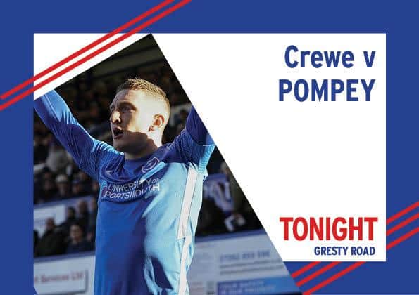Pompey travel to Crewe tonight in League One