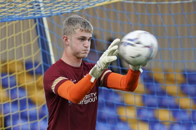 Portsmouth youngster Toby Steward was on the bench for the 4-3 defeat at AFC Wimbledon in the Papa John's Trophy on Tuesday night. Picture: Jason Brown/ProSportsImages