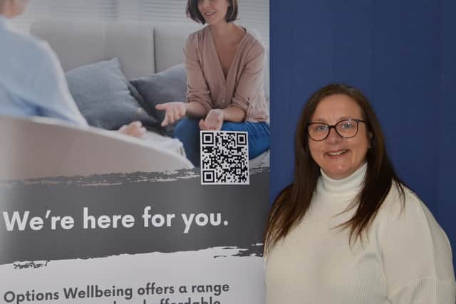 Options Wellbeing Trust's head of wellbeing, Wendy Lee