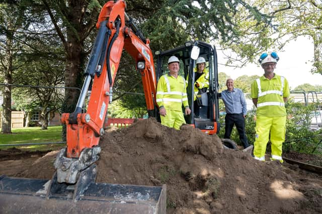 Suzannah Rosenberg at The Limes Memorial Garden construction launch. Picture: Solent NHS Trust