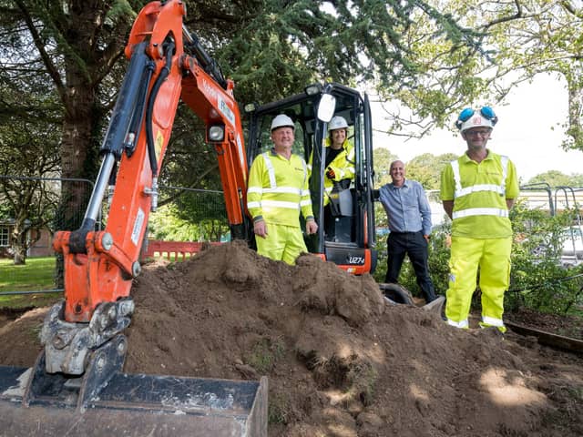 Suzannah Rosenberg at The Limes Memorial Garden construction launch. Picture: Solent NHS Trust