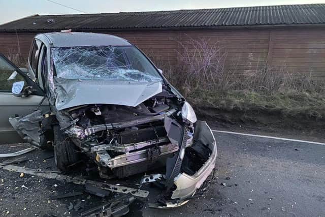 Three people were treated at the scene by the emergency services. Picture: Hampshire and Isle of Wight Fire and Rescue Service.