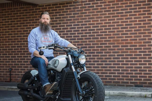 Martin Northern from Bike Directory, which just won funding to support the biking community. Picture: Mike Cooter (020721)