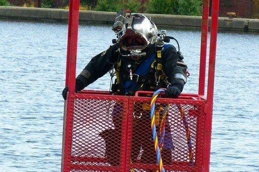 Dive survey of HMS Bronington. Pic Phil Owen