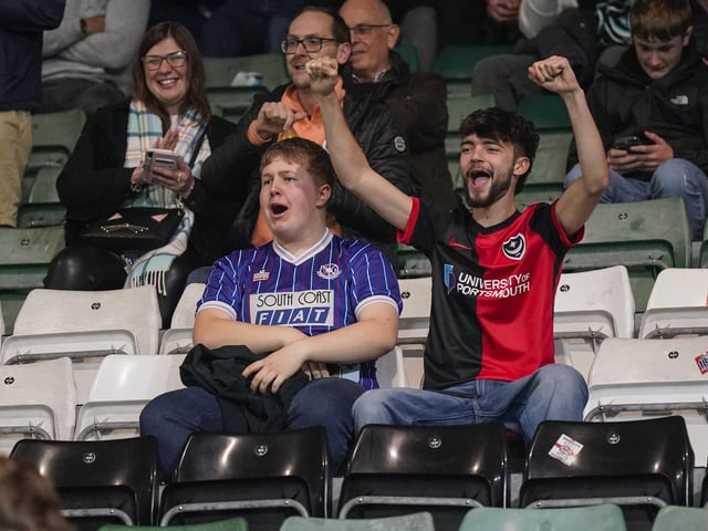 1,143 Pompey fans made the midweek trip to Plymouth Argyle's Home Park.