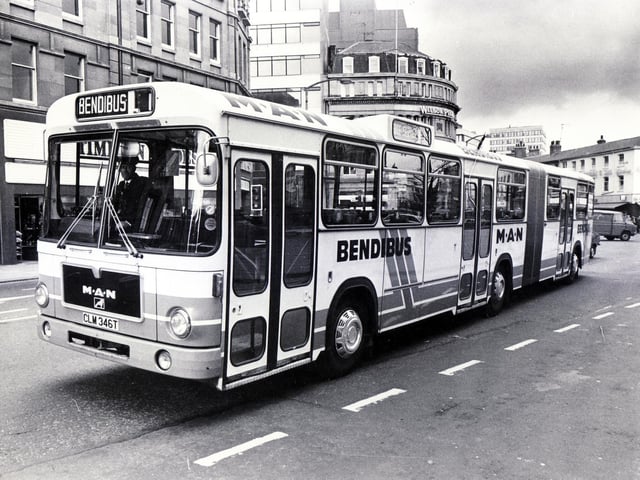 Sheffield welcomed the novelty of bendy buses in the 1980s.