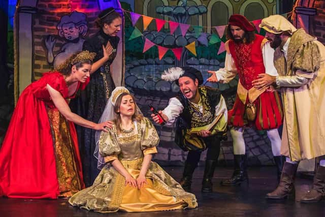 Sh!t-Faced Shakespeare performing Much Ado About Nothing