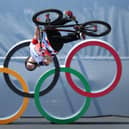 Charlotte Worthington of Team Great Britain competes in the during the Women's Park Final of the BMX Freestyle at the Tokyo 2020 Olympic Games. Photo by Jamie Squire/Getty Images