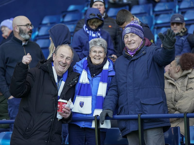 Enjoying Pompey's first trip to West Brom in more than 16 years.