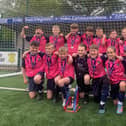 Hawks celebrate their Hampshire Sunday Under-12 Cup win