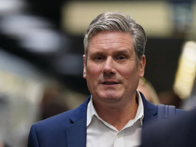 Labour leader Sir Keir Starmer following the announcement that he is to be investigated by police amid allegations he broke lockdown rules last year, after receipt of 'significant new information'.