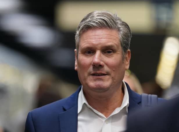 Labour leader Sir Keir Starmer following the announcement that he is to be investigated by police amid allegations he broke lockdown rules last year, after receipt of 'significant new information'.