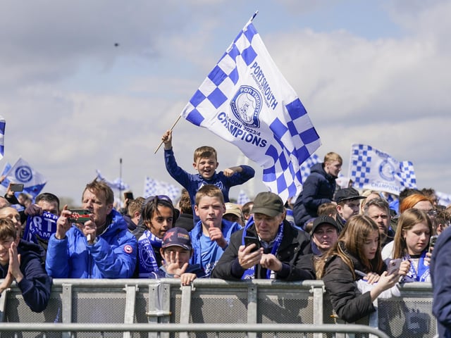 During the Portsmouth FC and Portsmouth Women Champions on the Common, celebrating Pompey’s double title triumph  Picture Credit: Jason Brown +44 7545 760582