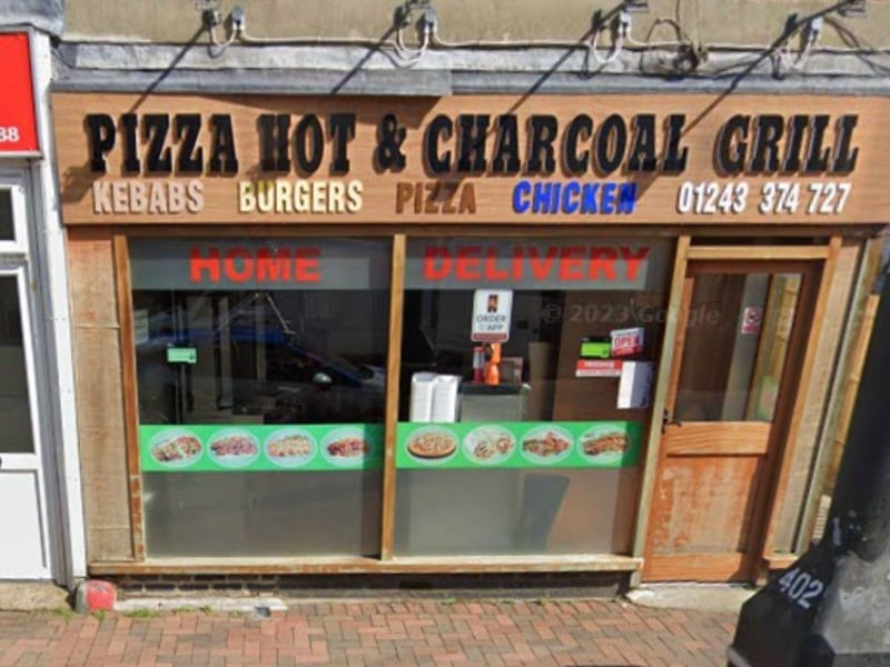 Pizza Hot Charcoal Grill at 33 North Street, Emsworth was rated five on April 24.