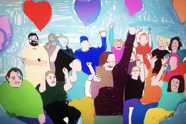 Artwork created as part of We Rise, a new project created by This New Ground with learning-disabled artists
