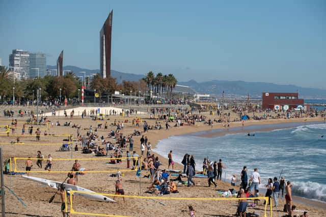 Holidaymakers can now be fined for smoking on beaches in Barcelona. Picture: JOSEP LAGO/AFP via Getty Images.