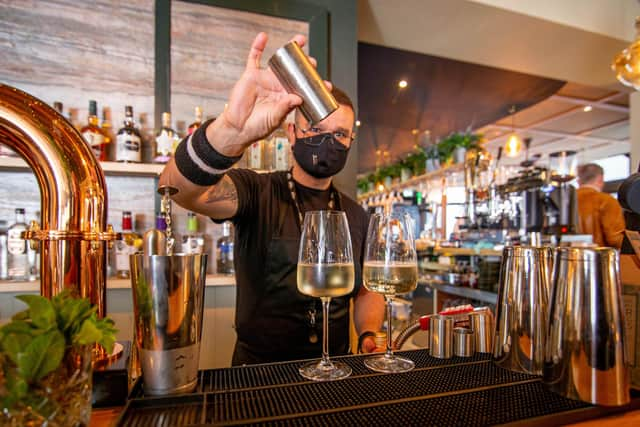 A bartender at Carter and Co
Picture: Habibur Rahman